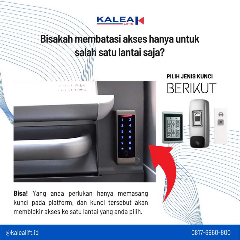 control access untuk lift rumah