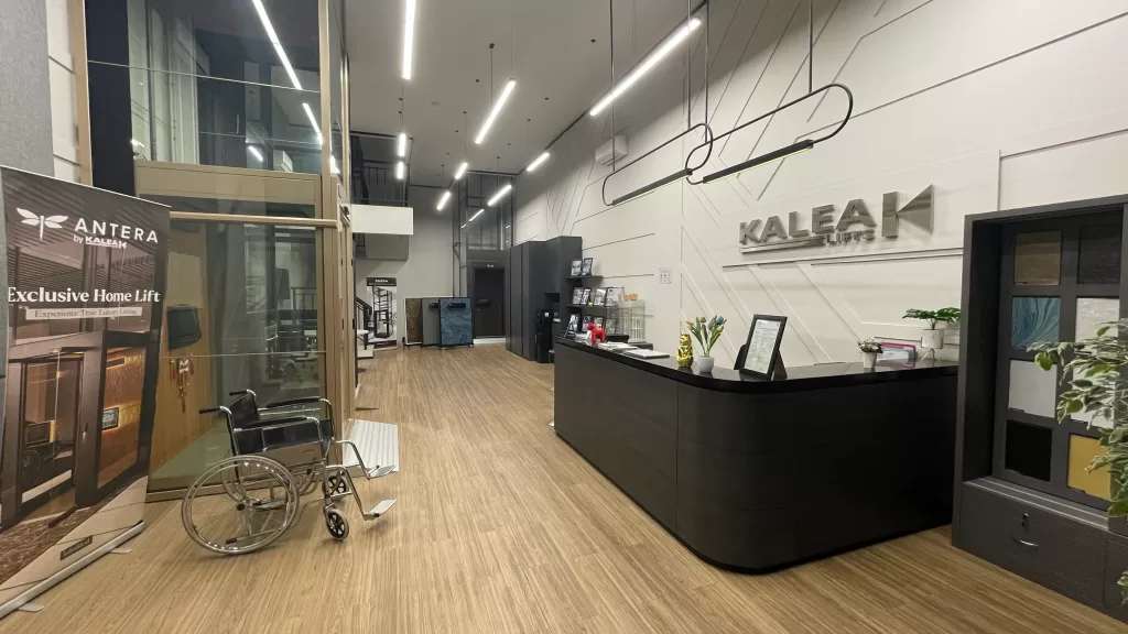 instalasi lift kalea di ruko